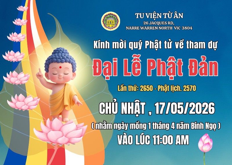 thông báo đại lễ Phật Đản 2026